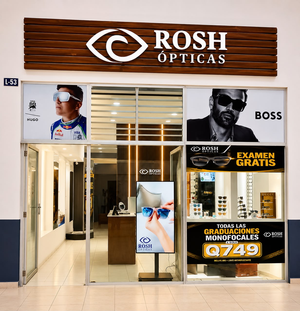 Sucursal Rosh Ópticas en Plaza San Rafael